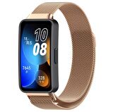 Huawei Band 8 Uyumlu Kordon Mıknatıslı Metal Hasır Kayış