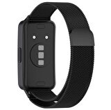 Huawei Band 8 Uyumlu Kordon Mıknatıslı Metal Hasır Kayış