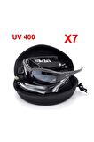 X7 Uv400 Polarize Değişebilir 4 Lensli Tactical ve Motorsiklet Gözlüğü