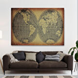 Harita Sepeti Vintage Eskitme Dünya Haritası 1008