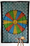 Mandala Desenli Yatak ve Duvar Örtüsü