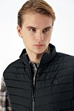Dik Yaka Dolumlu Casual Şişme Yelek 1009235152 Siyah