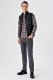 Dik Yaka Dolumlu Casual Şişme Yelek 1009235153 Siyah