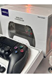 Premium Tasarım PS4 ve PC Uyumlu Kablosuz Oyun Kolu - Titreşimli Tam Fonksiyon (Bluetootlu Sıfır Gecikme) 