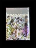 100 Adet 25x35 Cm Bantlı Yapışkanlı Şeffaf Opp Jelatin Poşet, Şeffaf Poşet ( 25x30+5 Cm)