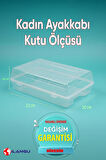 10 ADET ŞEFFAF KADIN AYAKKABI SAKLAMA KUTUSU-HAVA KANALLI-AYAKKABI DÜZENLEYİCİ