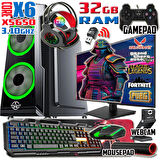 WarboX Yakuza Xeon X5650 32gb Ram 256gb Ssd 250gb Hdd R7 240-4gb E.kartı 22" Monitör Gaming Bilgisayar