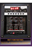 LT-912 Süper Bass Şarjlı Kumandalı Çift Mikrofonlu Hoparlör Karaoke Sistemi 100 Watt Taşınabilir Parti Box