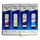 Melsan For Epson EcoTank L4160 Mürekkep Muadil Set 4 Renk Takım