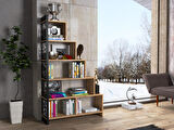 Wood'n Love Silva Metal Merdiven Kitaplık - Atlantik Çam / Siyah