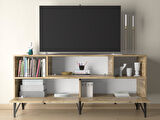 Wood'n Love Mia 160 Cm Metal Ayaklı Tv Ünitesi - Konsol - Atlantik Çam / Siyah