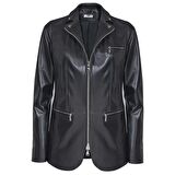 Desa Elenore Kadın Deri Blazer Spor Ceket