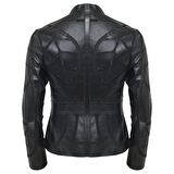 Origa Kadın Yaprak Panelli Deri Ceket