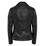 Beatrix Kadın Deri Biker Ceket