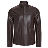 Paul Kahve Erkek Deri Ceket