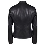 Paride Siyah Kadın Deri Ceket