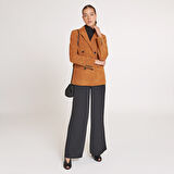 Jolanda Konyak Kadın Süet Deri Blazer Ceket