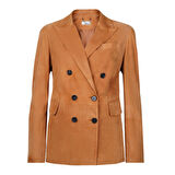 Jolanda Konyak Kadın Süet Deri Blazer Ceket