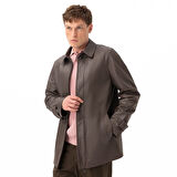 Bastion Kahve Erkek Deri Palto