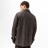 Bastion Kahve Erkek Deri Palto