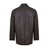 Bastion Kahve Erkek Deri Palto