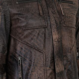 Nancy Kahve Erkek Vintage Deri Mont