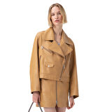 Abrienne Kadın Deri Etek