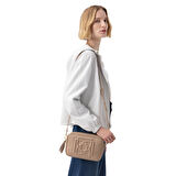 Alette Beyaz Kadın Çift Taraflı Bomber Deri Ceket