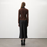 Deundria Leopar Kadın Panelli Fit Süet Ceket