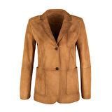 Sitara Taba Kadın Süet Blazer Ceket