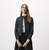 Kadın Lacivert Süet Ceket