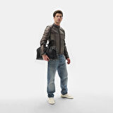 Tirona Gri Erkek Deri Mont