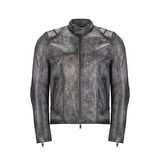 Tirona Gri Erkek Deri Mont