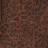 Liona Leopar Baskılı Kadın Çift Taraflı Yelek