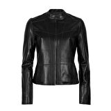 Alenna Siyah Kadın Deri Ceket