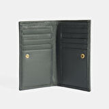 Kadın Koyu Gri Deri Cüzdan