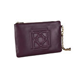 Vionya Bordo Kadın Deri El Çantası