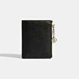 Kadın Siyah Zincir Detaylı Deri Cüzdan