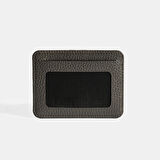 Erkek Koyu Gri Deri Kartlık