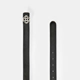 Kadın Siyah / Açık Kahve Çift Taraflı Deri Kemer