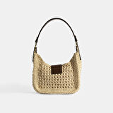 Kadın Bej Monogram Logolu Omuz Çantası 