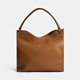 Kadın Taba Logo Baskılı Deri Omuz Çantası