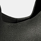 Kadın Siyah Deri Omuz Çantası