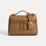 Kadın Taba Omuz Askılı Mini Deri El Çantası