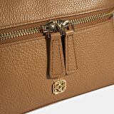 Kadın Taba Omuz Askılı Mini Deri El Çantası