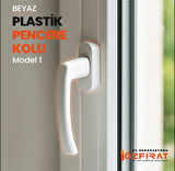 Pimapen PVC Pencere Kolu – Plastik – Beyaz – Model 1 – (1 Adet)