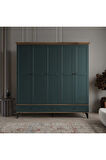 DALİ 5 KAPAKLI YEŞİL GARDIROP TAMAMI MDF