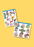 Digimon - Digital Monster Anime 2li Sticker Set Telefon-Laptop Süsleme-Ödül çıkartmaları