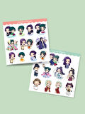Eczacının Günlüğü - Kusuriya no Hitorigoto 2li sticker set-parlak kağıt-KNH-05-06