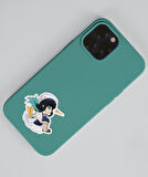 Demon Slayer-Kyōjurō Rengoku-Muichiro Tokito-parlak kağıt -2li sticker set-telefon süsleme